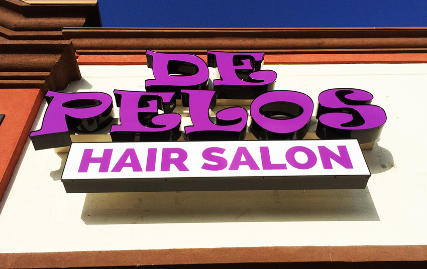 Cedar Styles Hair Studios Park Channel Letter Signage