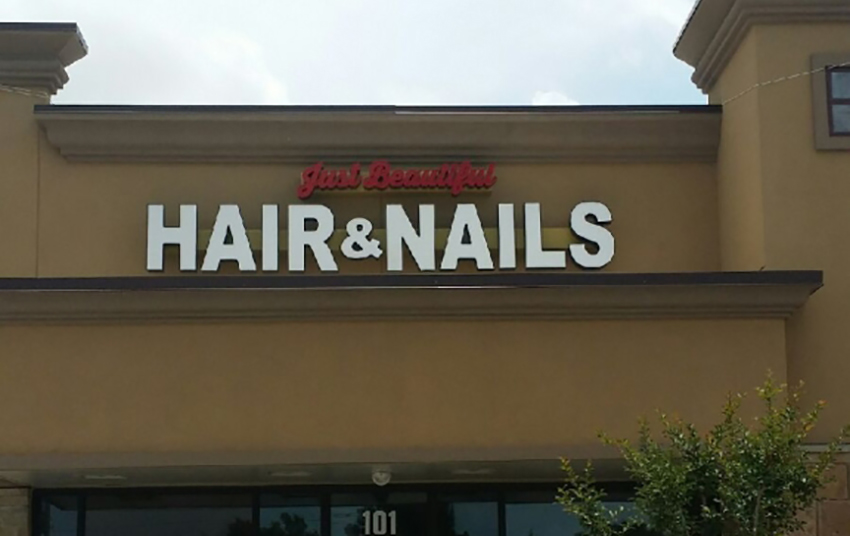 Nails & Spa Austin Front Lit Channel Letter Signs