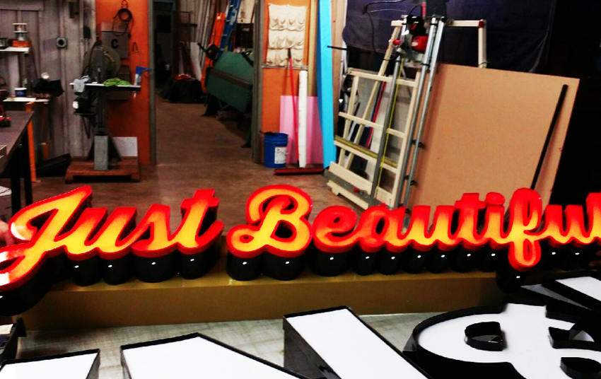 Nails & Spa Switching Neon Signs to LED